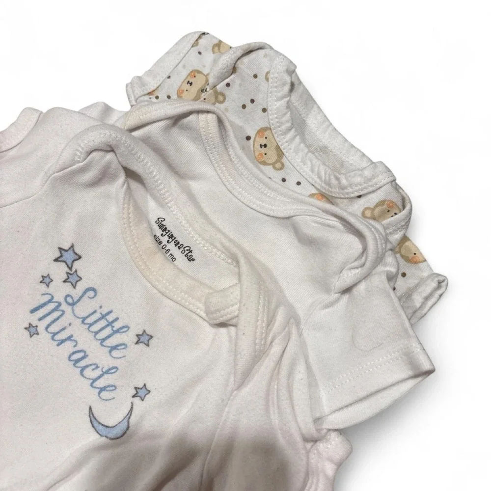 Baby newborn 0-3 month boy bundle 9 piece outfit bundle mix